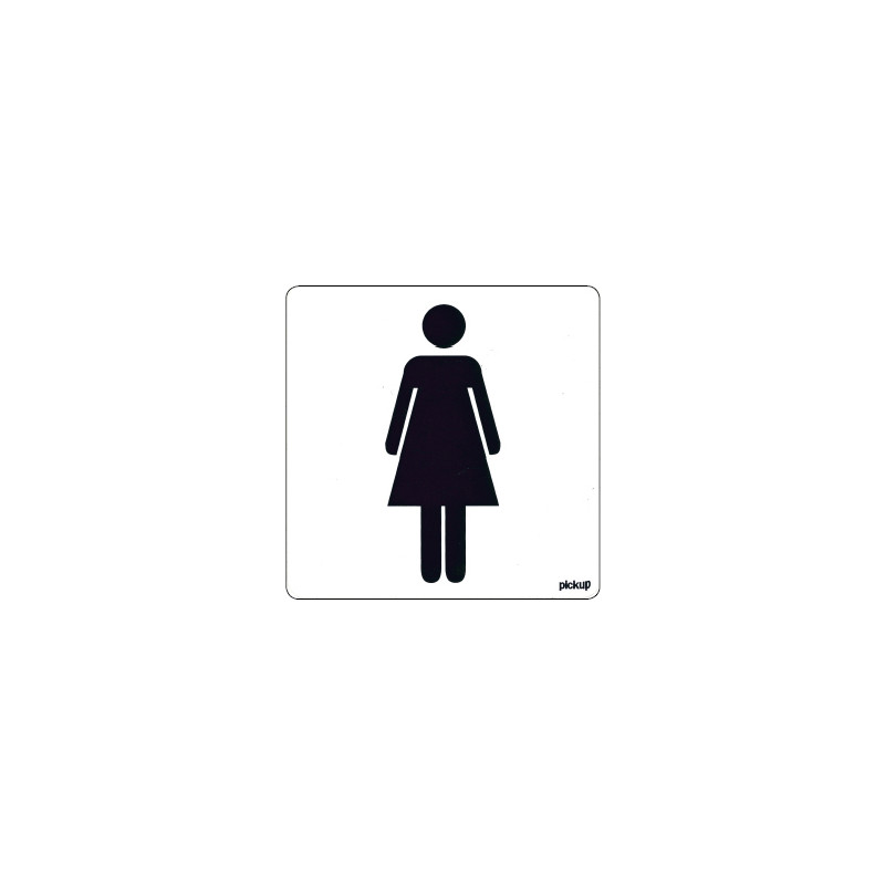 Sticker dames 10x10cm*