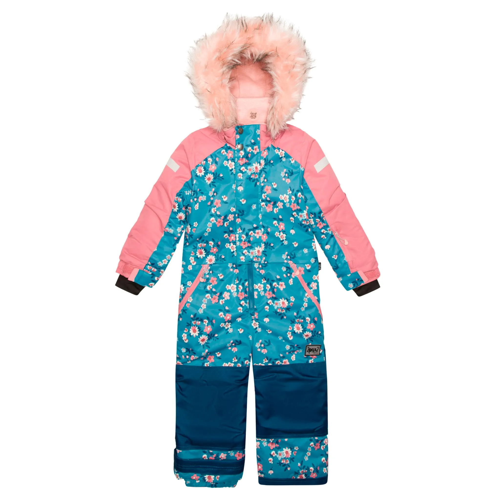 Deux par Deux Habit de Neige Une Pièce Petits Bouquets 2-6ans