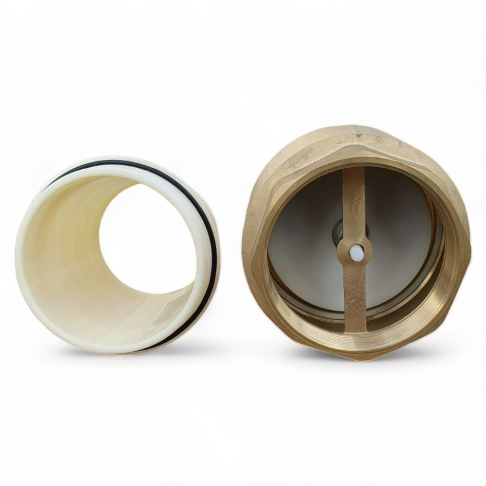 Clapet anti retour en laiton avec crépine et manchette, pour pompe - 3 pouces (80 mm)