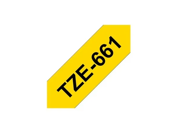 Brother TZe-661 - sort på gul 36mm x 8m