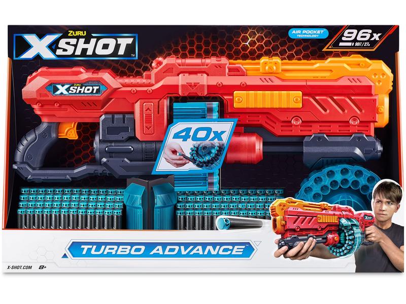 X-Shot X-Shot Turbo Advance mit 96 Darts Dart-Blaster