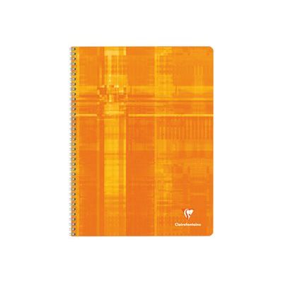 Clairefontaine - Cahier à spirale 24 x 32 cm - 180 pages - petits carreaux (5x5 mm) - disponible dans différentes couleurs