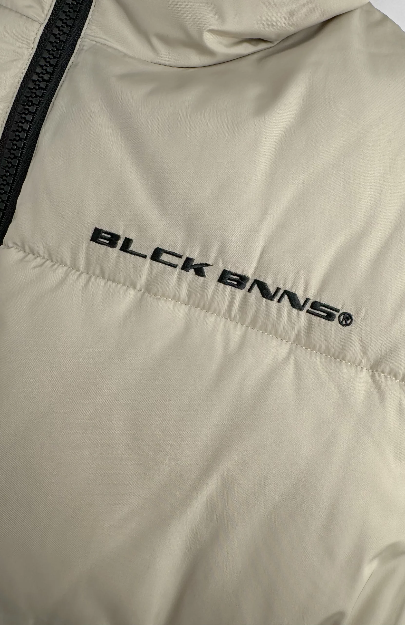 Black Bananas Block Puffer Jas Heren Sand