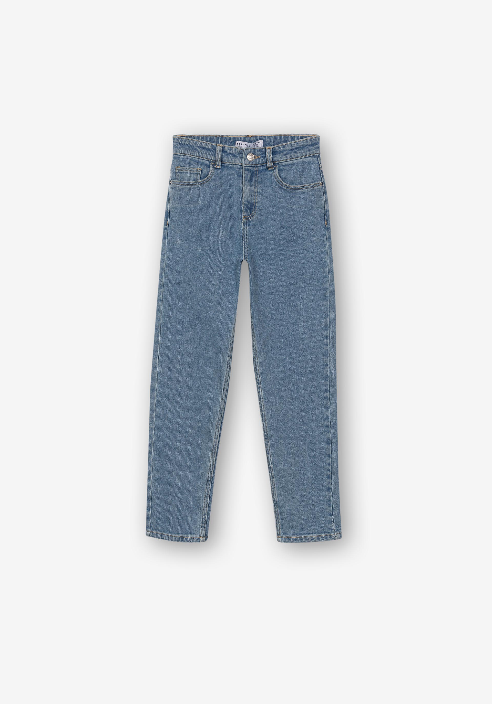 Jeans Hillary Mom Slim Fit Cintura Alta