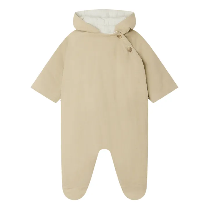 Bonpoint Pilote à Pieds Velours Milleraies Fevrier | Beige