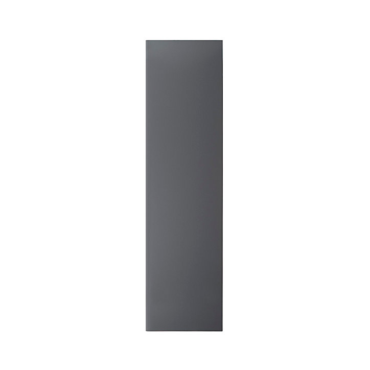 Joue de finition Stevia gris anthracite brillant L. 64 cm x H. 240 cm Caraway Innovo GoodHome