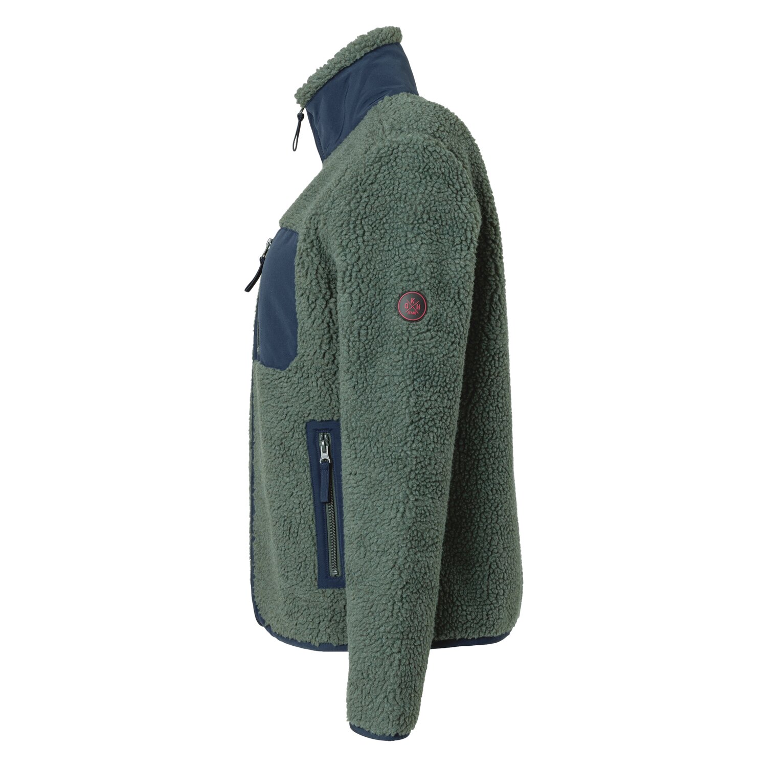 OKLAHOMA Jeans Fleecejacke  - dark green