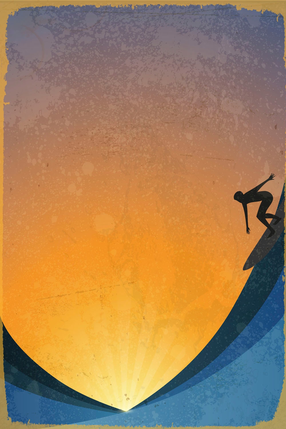 queence Metallbild »Surfer« Meer | Meer Bilder 1 Stk. tlg. Stahlschilder