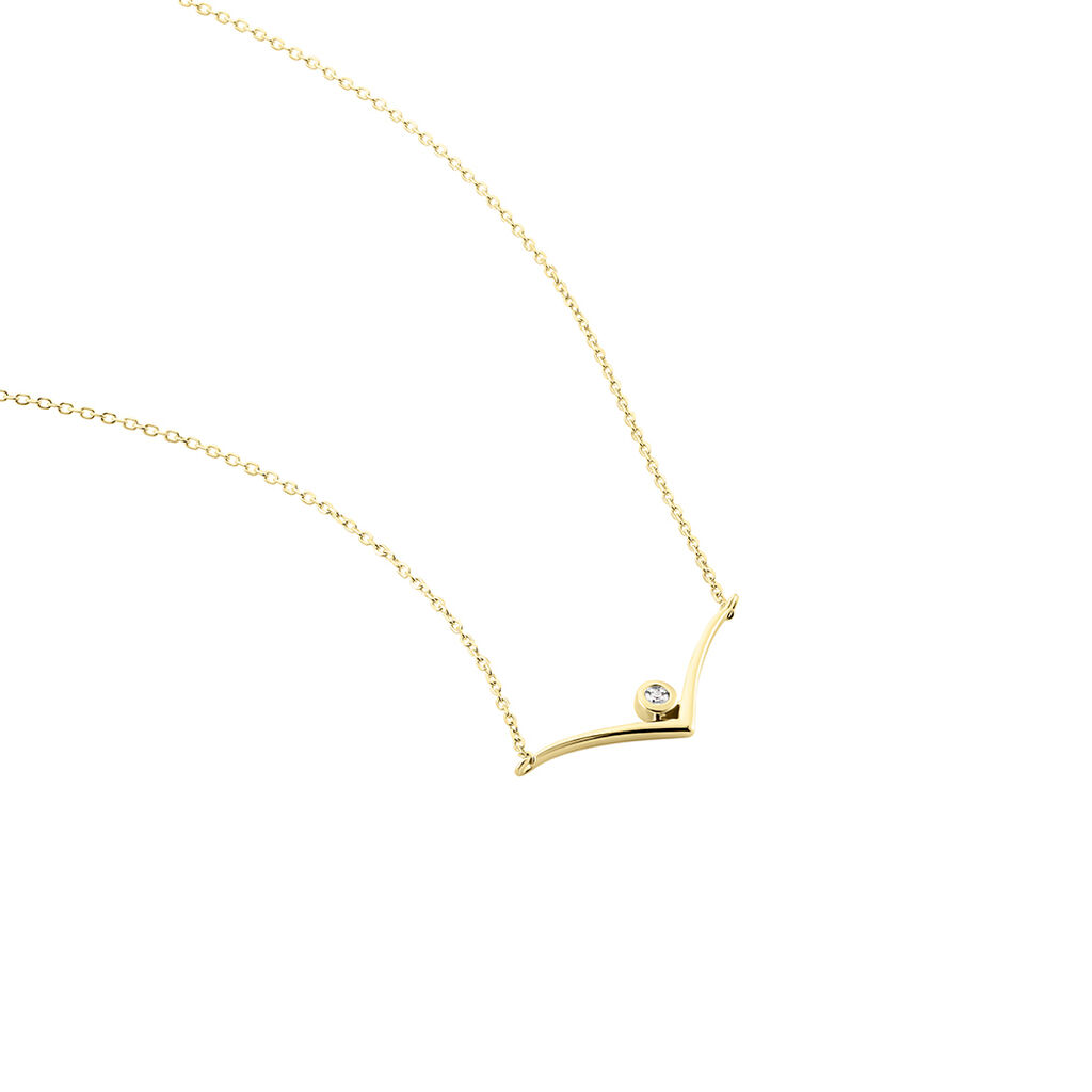 Collier Volia Or Jaune Diamant