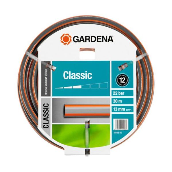 Gardena Classic Mangueira / Hose 13mm (1/2´´) Cinza/turquesa, 30m | Di