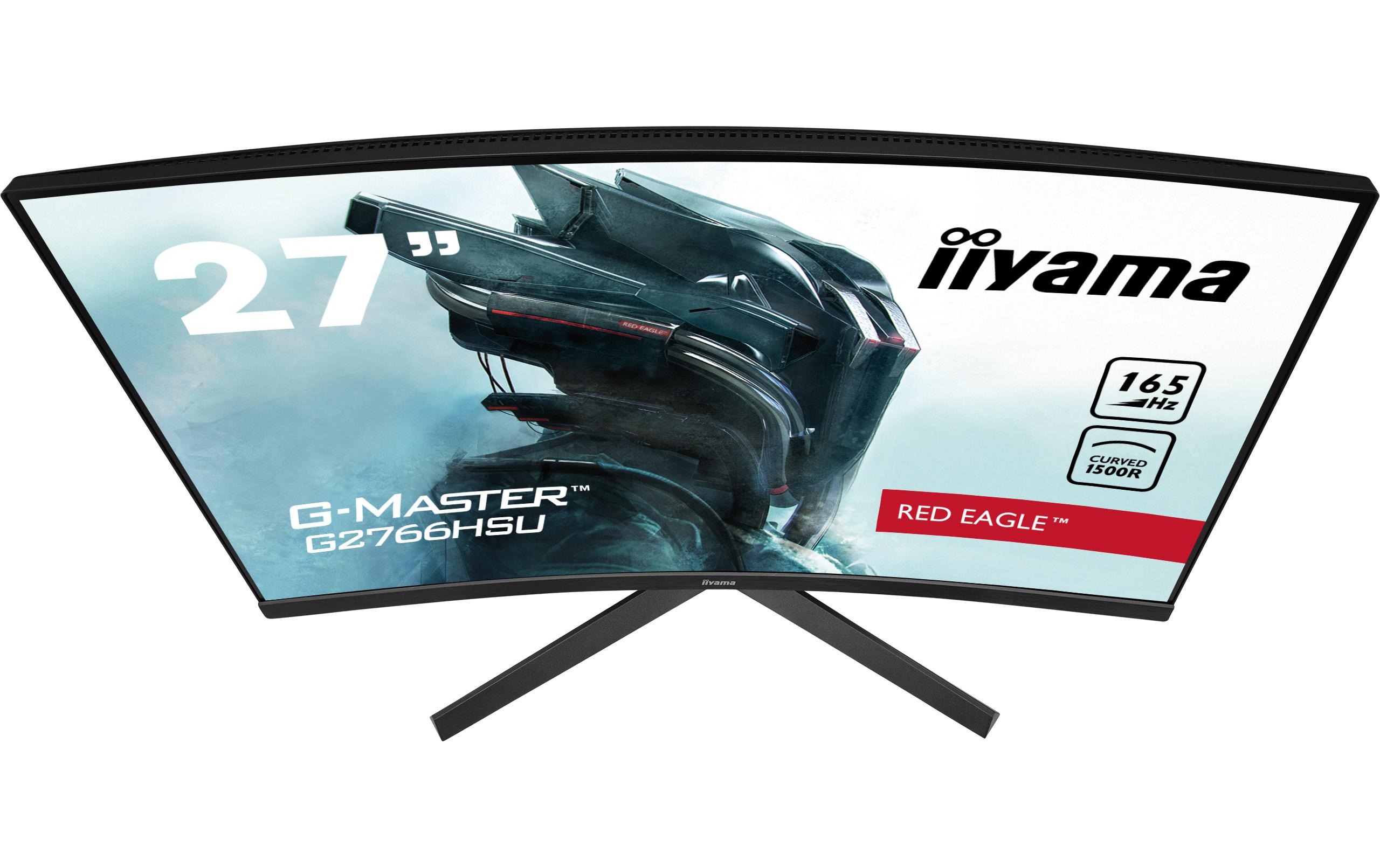 Monitor G-Master G2766HSU-B1<br>27-Zoll-Monitor mit gebogenem VA-Panel und einer Bildwiederholfrequenz von 165 Hz