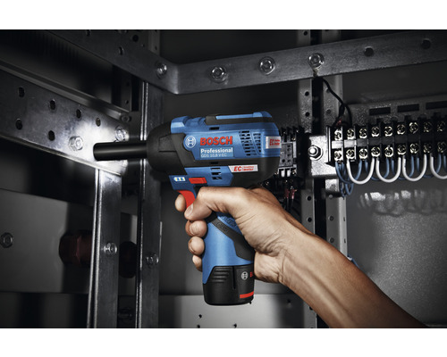 Bosch Professional GDR 12V-105 3/8 inch accu slagschroevendraaier, inclusief 2 x accu (3,0Ah) en lader