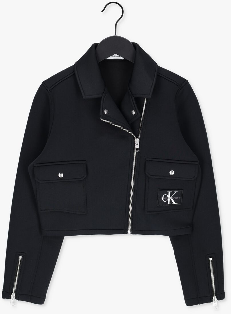 CALVIN KLEIN zwarte calvin klein jack ck biker jacket