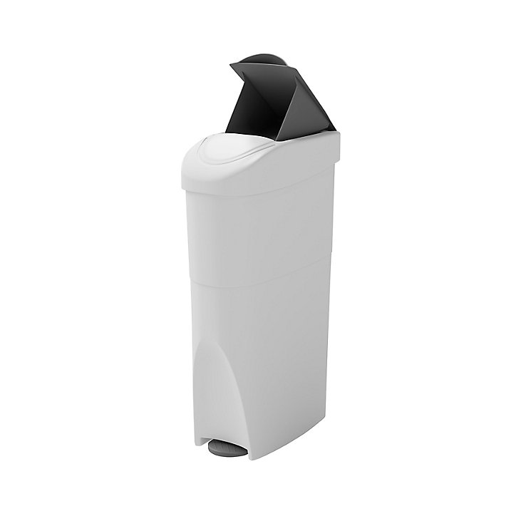 Poubelle pour l'hygiène féminine 17L blanc gris GoodHome