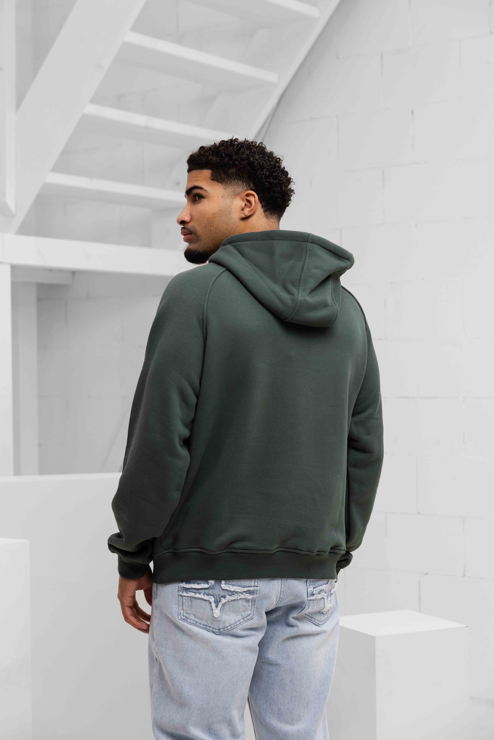 Off The Pitch Wardrope Essentials Hoodie Heren Groen