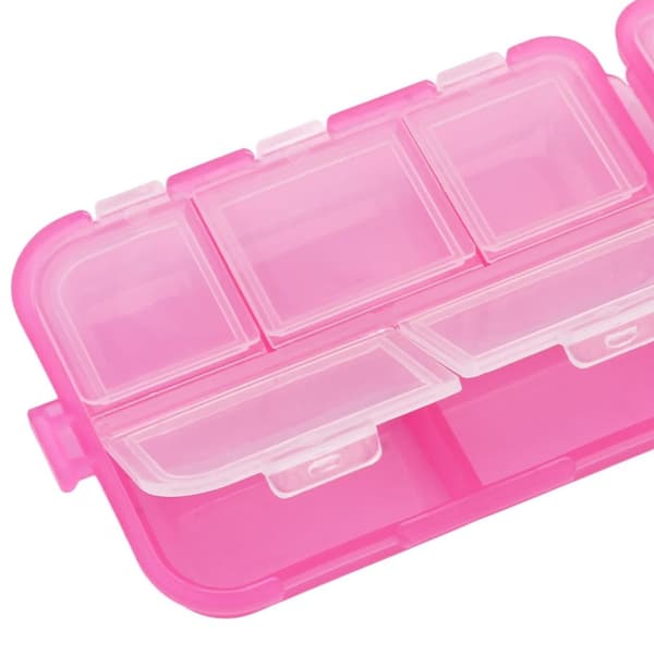 Kompakt Reisepilleboks / Medisinorganisator - Pink