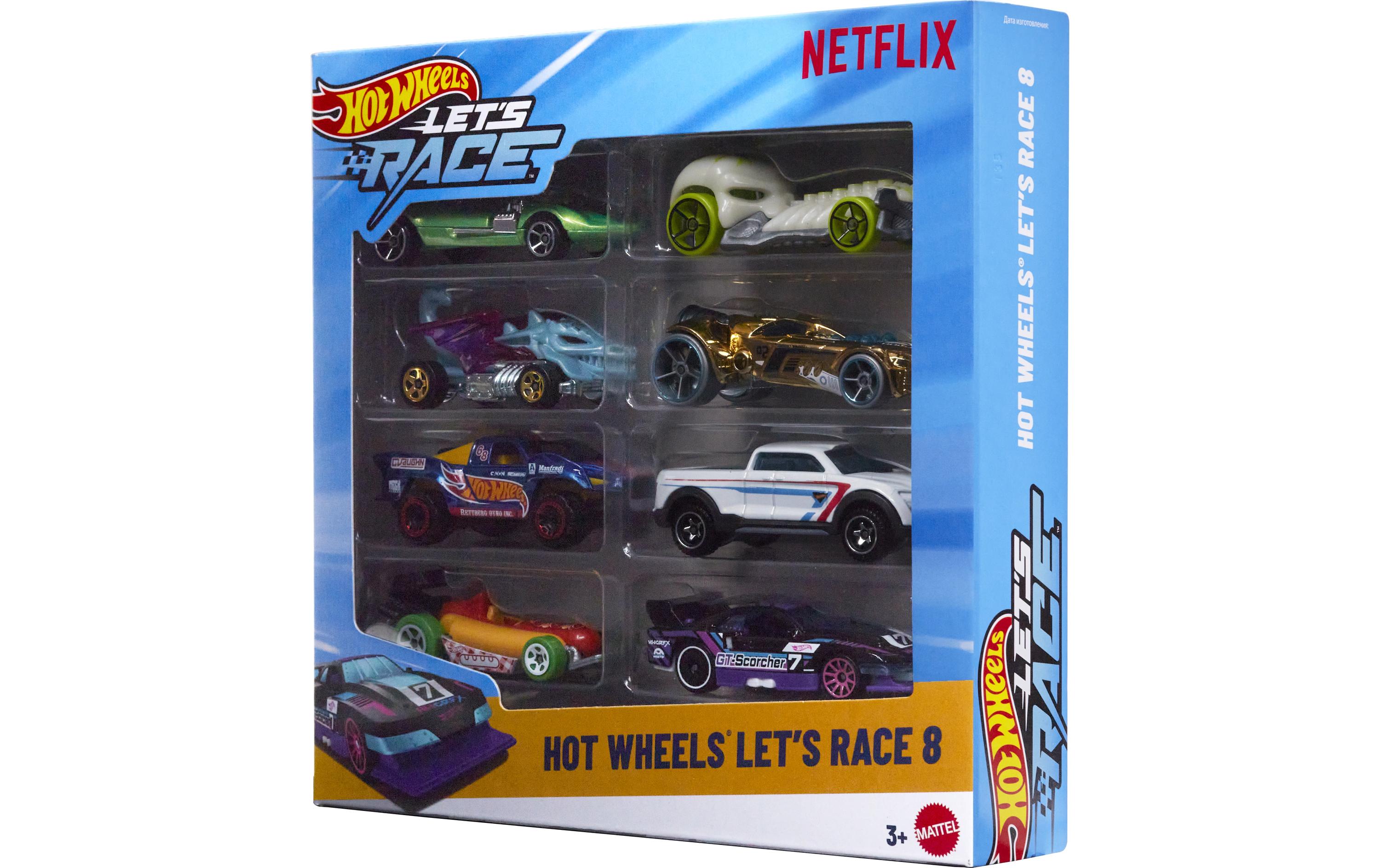 Action Cars Let's Race 8-PackFahrzeuge im Massstab 1:64