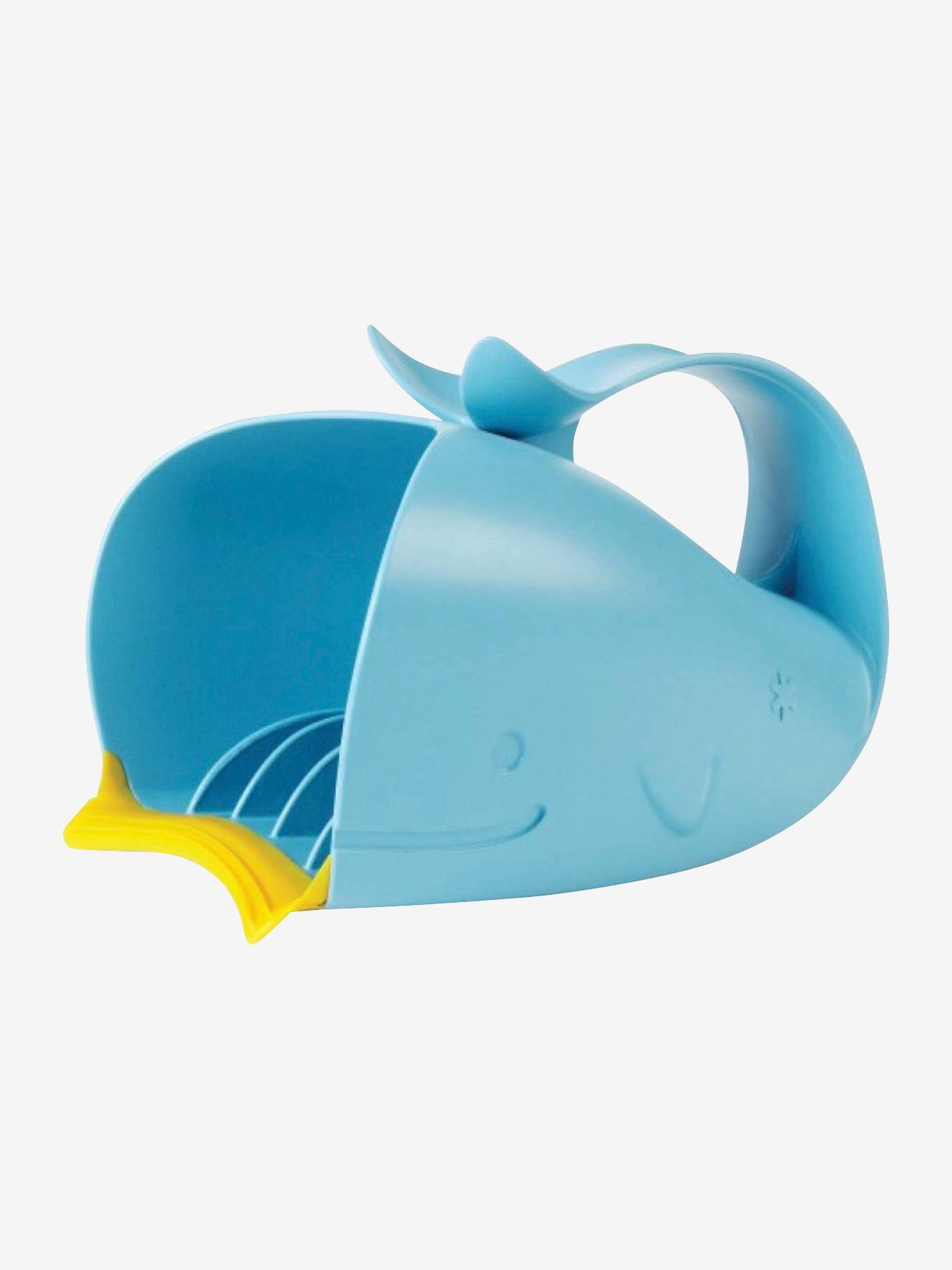 Jarra para banho com enxágue capilar Moby SKIP HOP, azul claro liso com estampas.