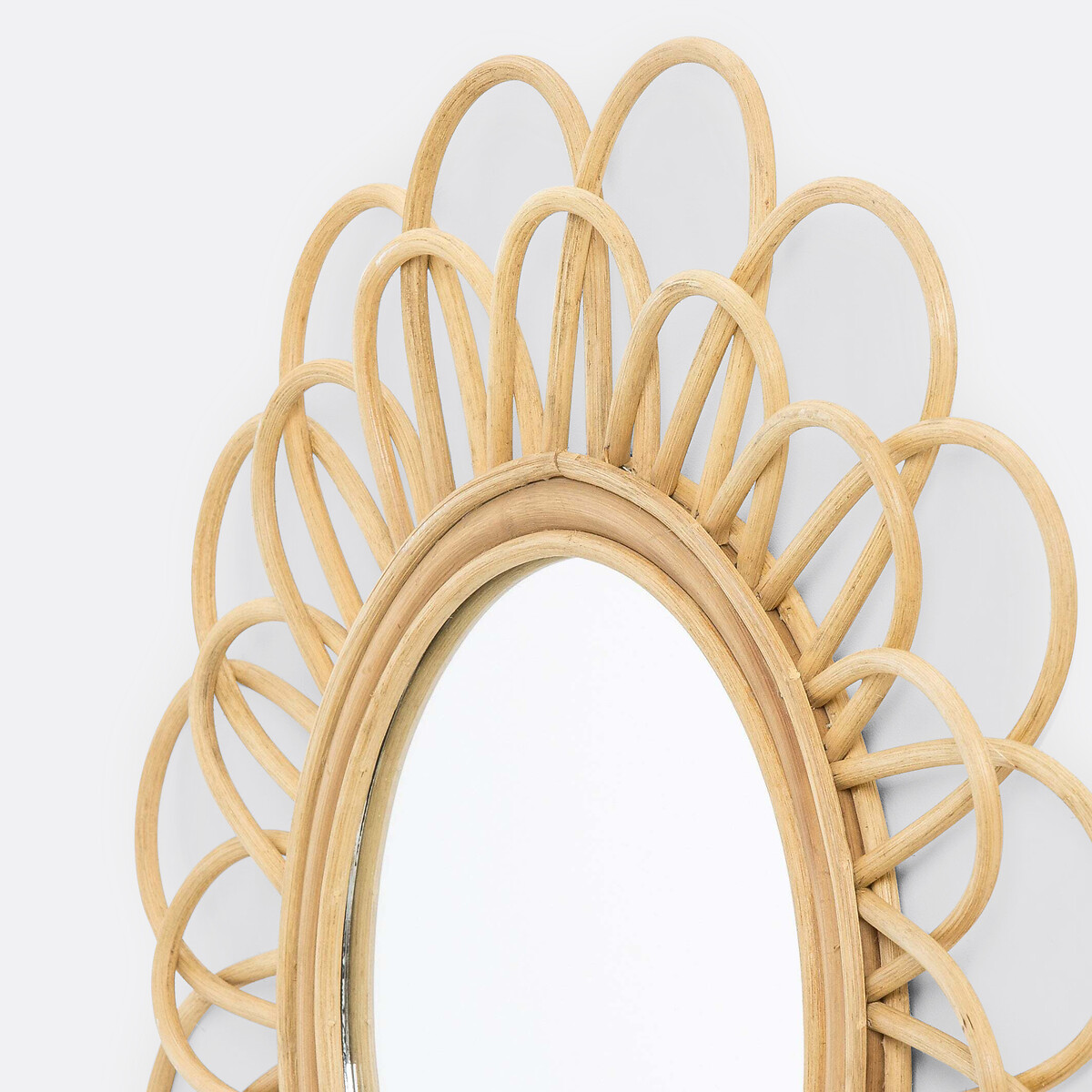 LA REDOUTE INTERIEURS<br>Espelho de vime, formato floral duplo Ø60 cm, Nogu