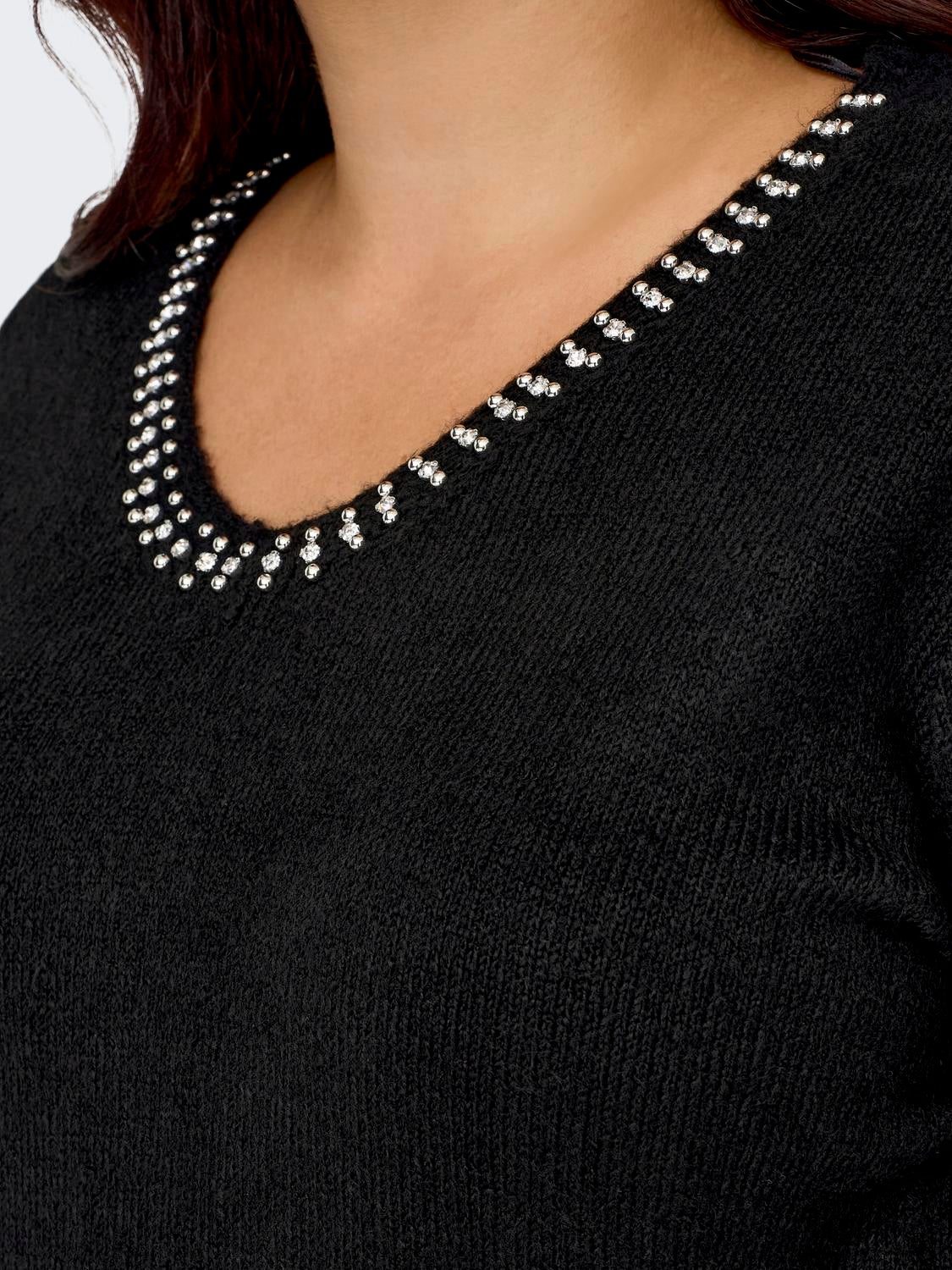 CARALESSIA Strickpullover Black