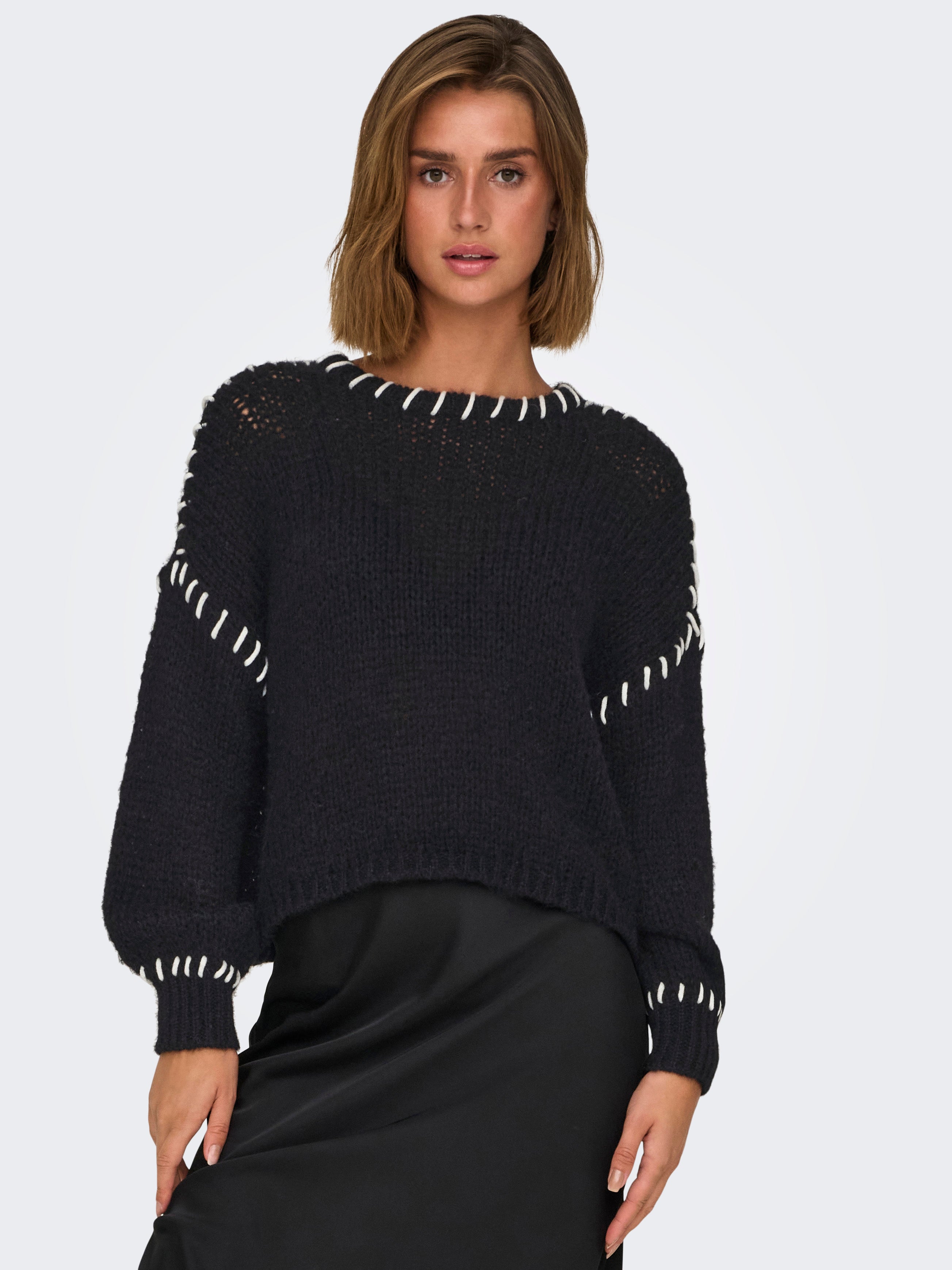 ONLDENISE Strickpullover Black
