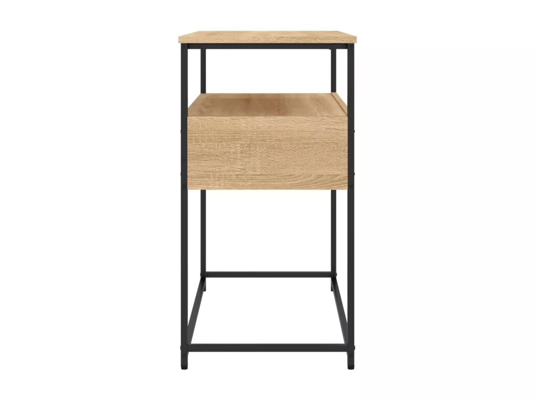 Table console chêne sonoma 75x40x75 cm bois d'ingénierie