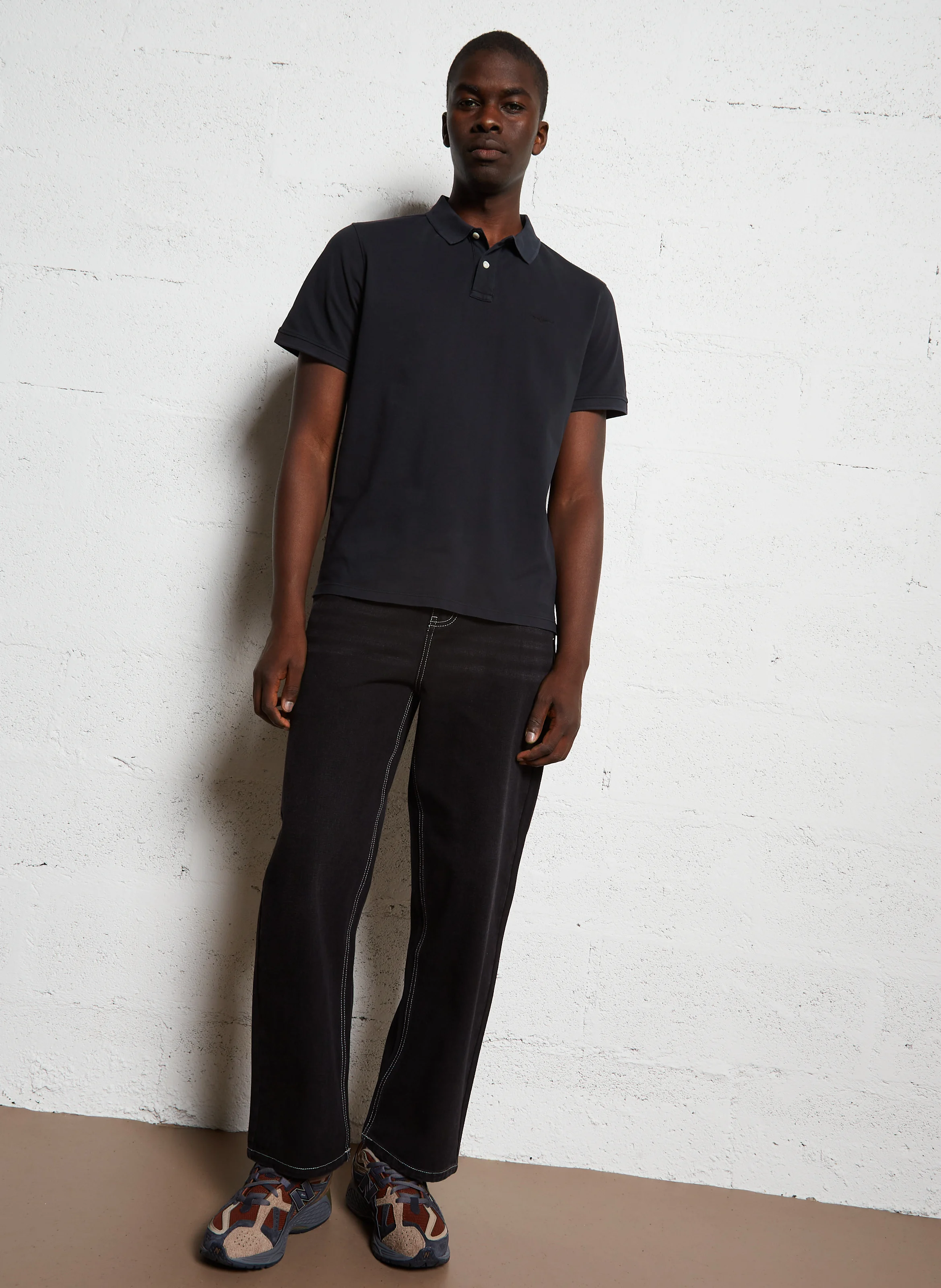 NEW OLIVER GD - Polo regular-fit en coton | Noir