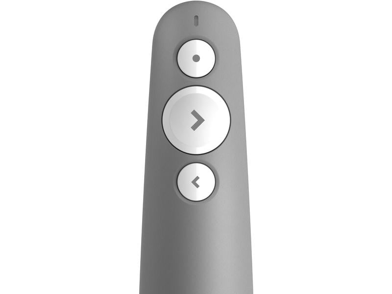 Logitech Presenter R500 s mid grey Mühelos präsentieren – auf fast jedem Gerät