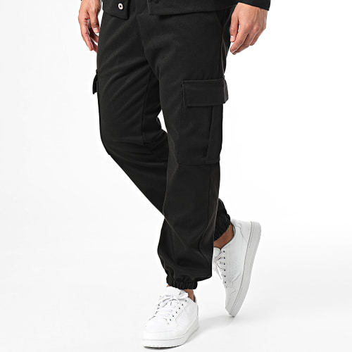 Ensemble Surchemise Et Pantalon Cargo Noir