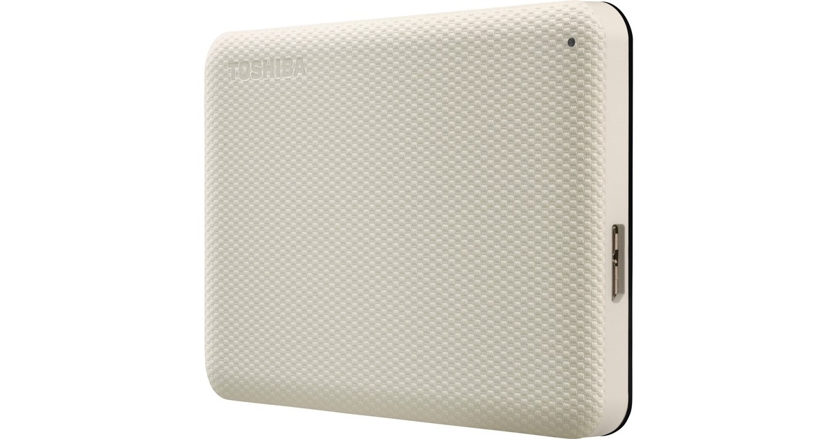 ToshibaCanvio Advance, 2 TB externe harde schijf  (Beige, HDTCA20EW3AA, USB 3.2 Gen 1)