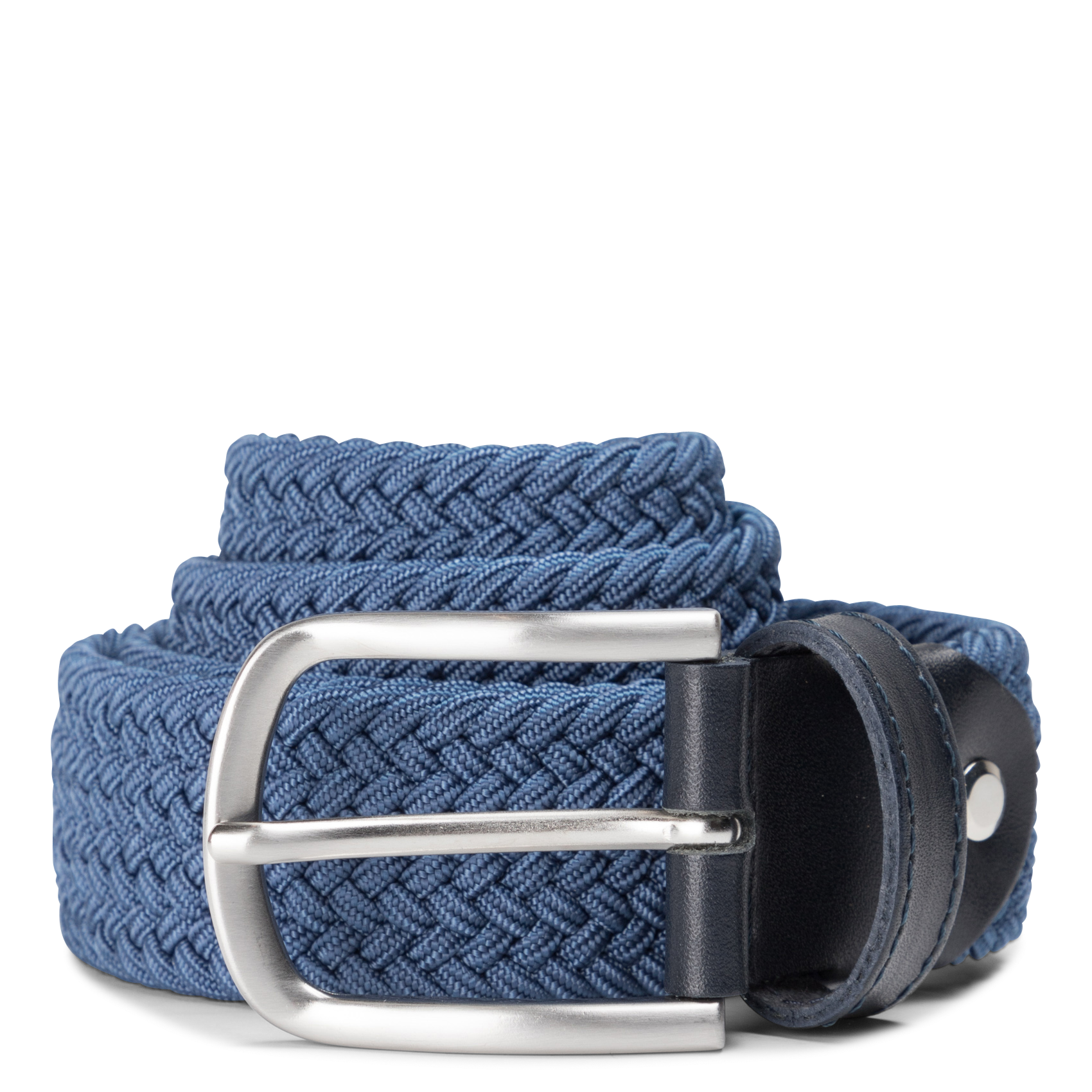 Ceinture à boucle tressée | Bleu