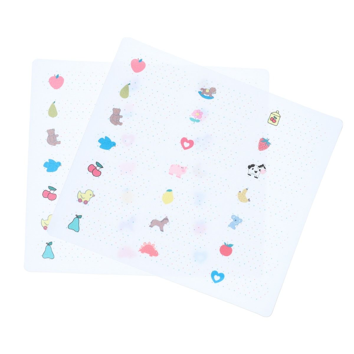 Etiquettes thermocollantes pour textiles enfant Mercredi et Patati
