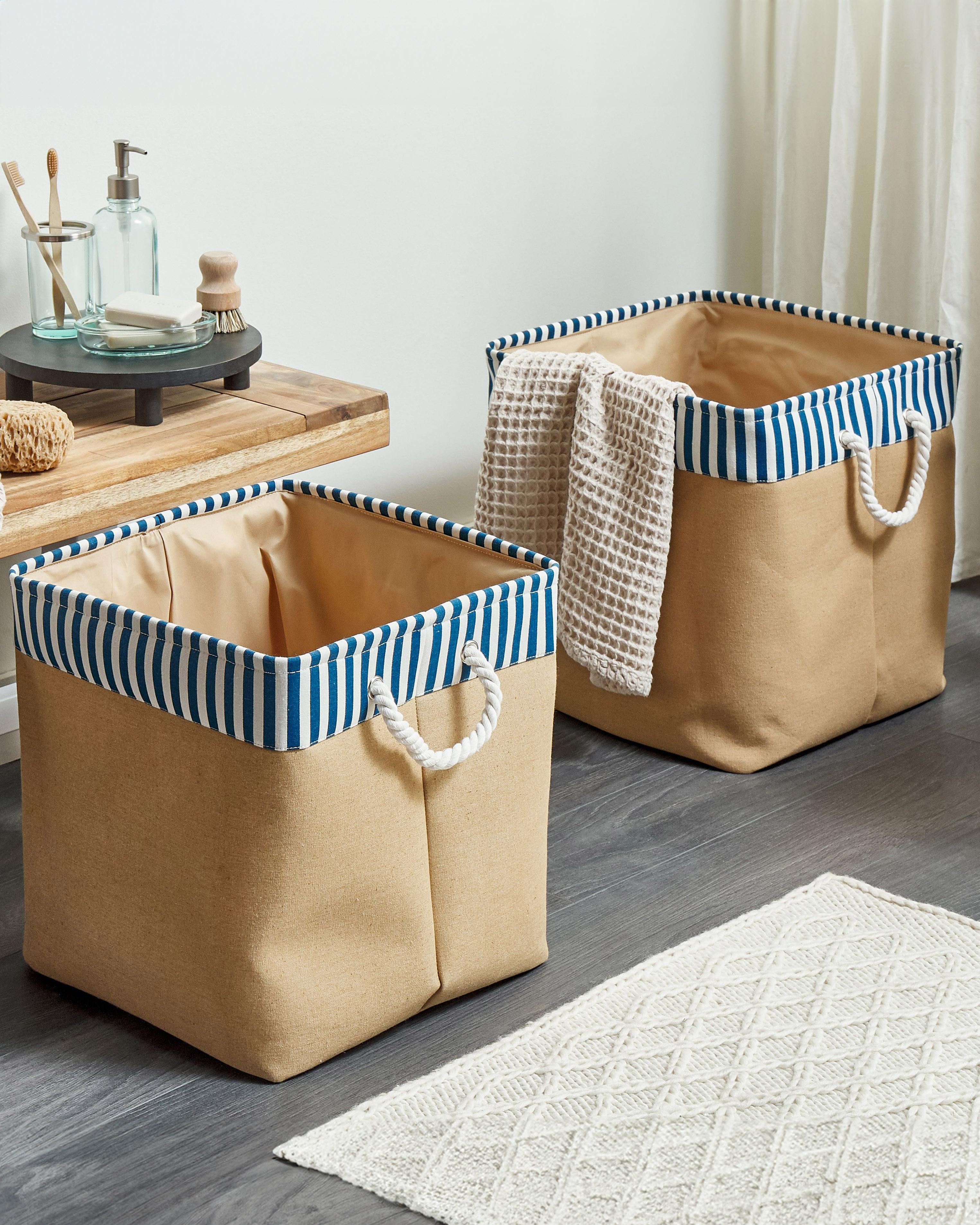 Set van 2 manden TUGUL Katoen Beige