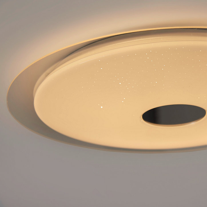 Plafonnier LED intégrée + anneau 2 en 1 Colours Angoon blanc neutre et blanc chaud 4000K Taille L