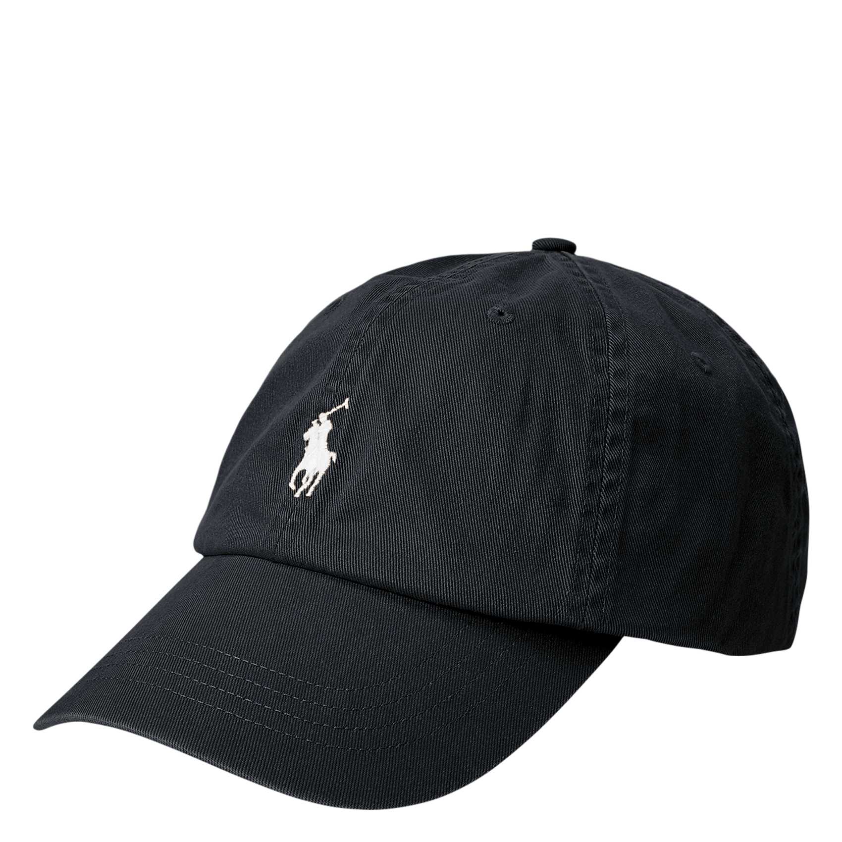 Casquette avec logo brodé en coton | Noir