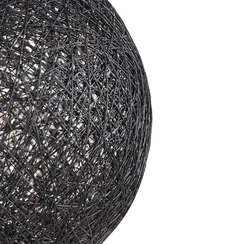 Design hanglamp zwart bol 45cm - Corda