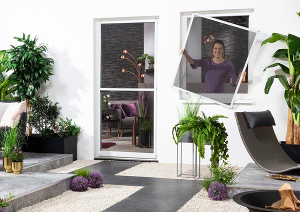 Hecht Fliegengitter Fenster mit Pollenschutz,
