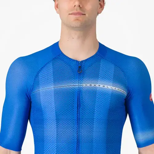 Castelli Climber's A/C Fietsshirt Korte Mouwen Blauw Heren