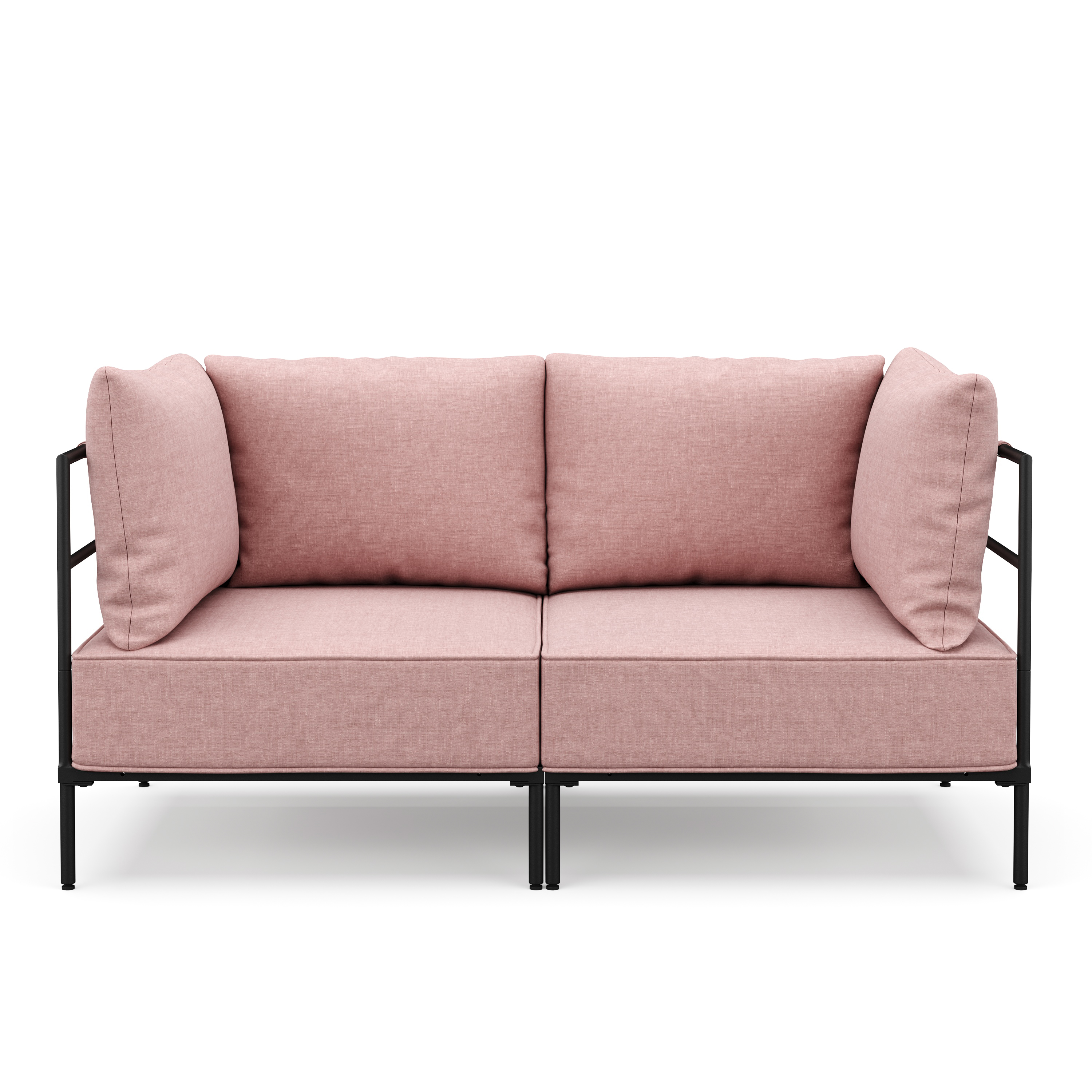 Sofa ETHAN 2-Sitzer rosa