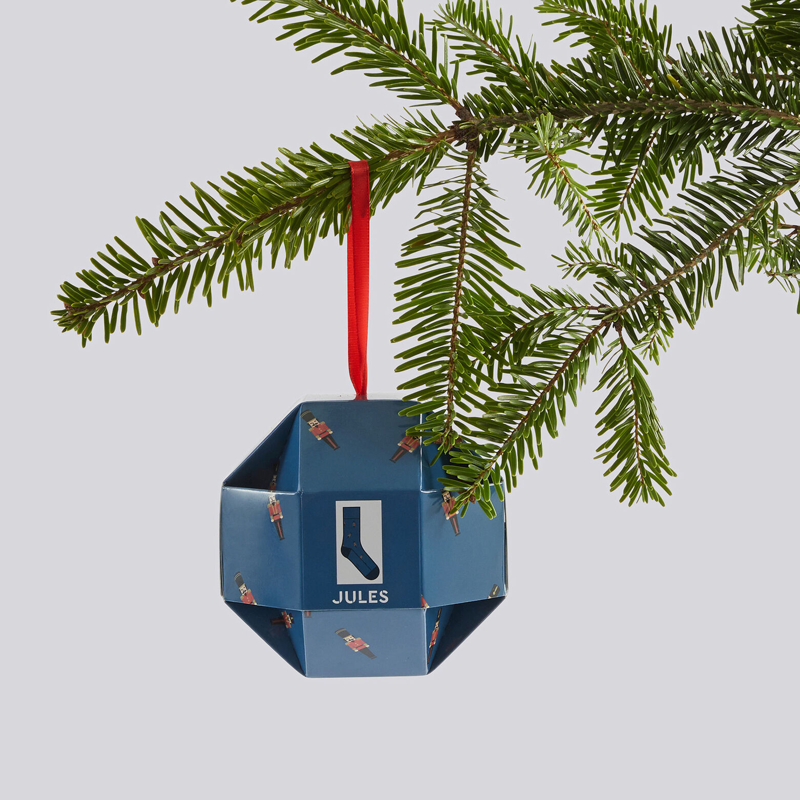Chaussettes fantaisie dans une boule de Noël Bleu foncé