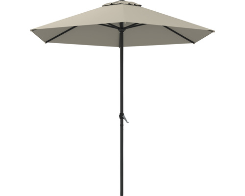 Cantilever parasol Nancy Soluna Ø 250 cm Polyester (PES) ecru