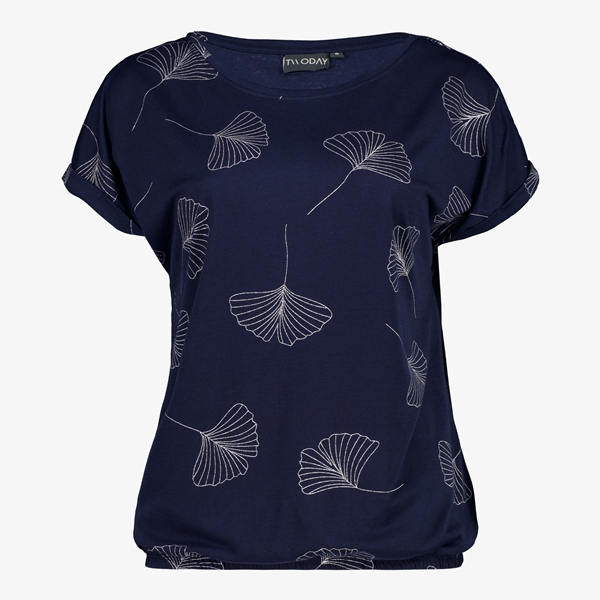 TwoDay dames T-shirt blauw met print