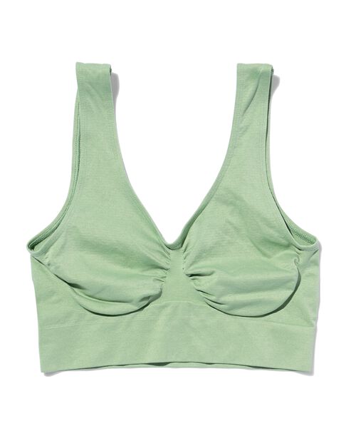 haut sans coutures vert moyen