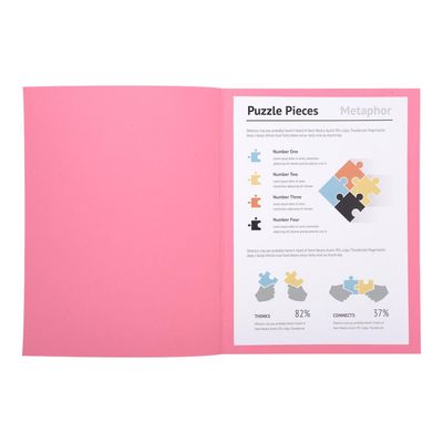 Exacompta Super 210 - 100 Chemises - 210 gr - rose