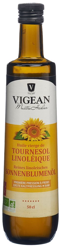 VIGEAN Sonnenblumenöl<br>500 ml, Flasche, Öl, Bio