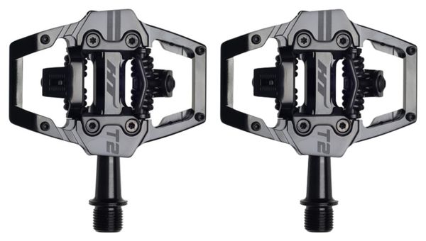Pédales Automatiques HT Components T2 Noir/Noir