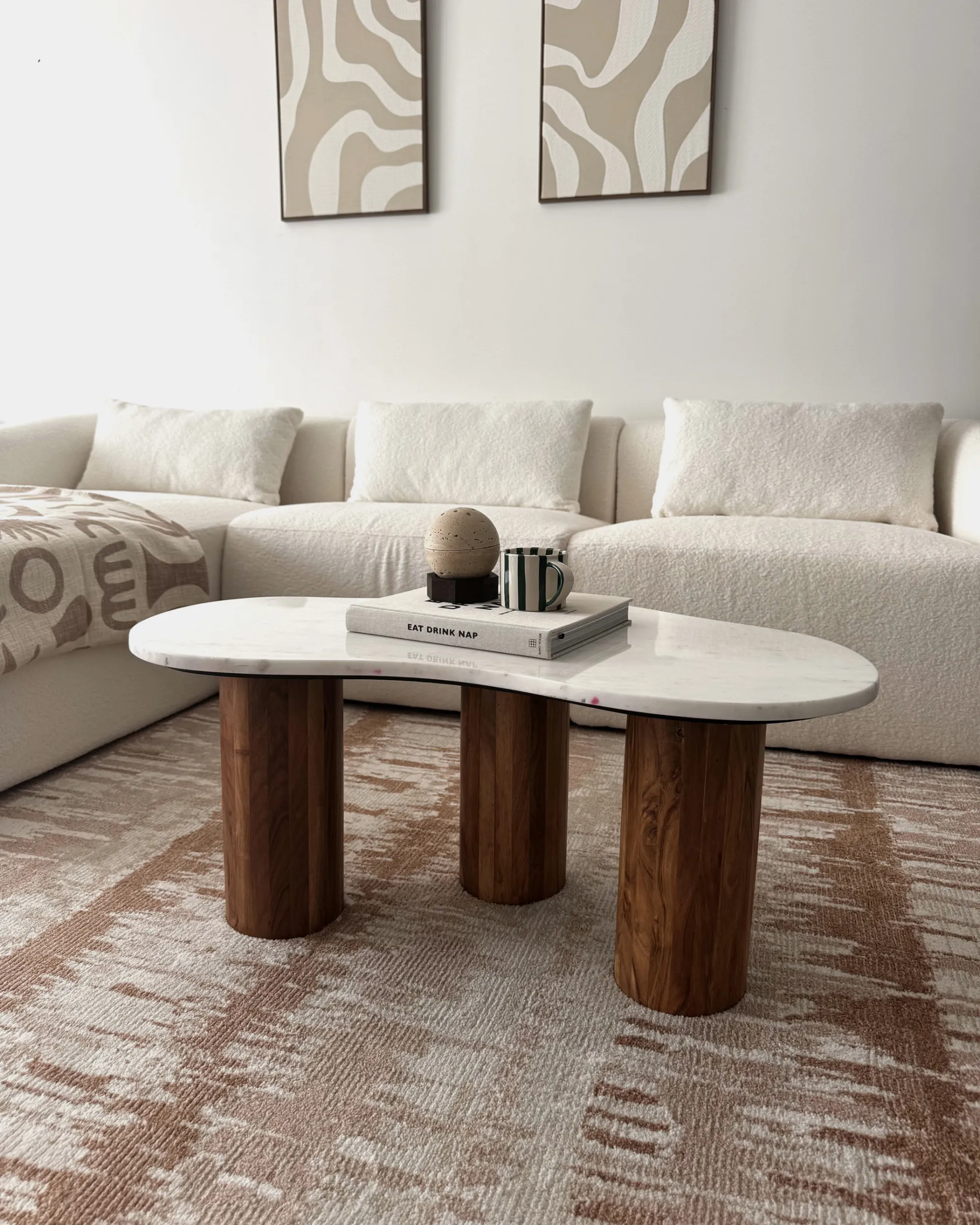 Salontafel CASABLANCA Marmer Wit