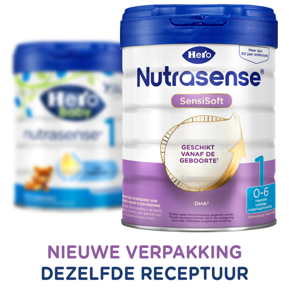 Hero Nutrasense Nutrasense SensiSoft 1 Zuigelingenmelk (0-6 mnd)800 gr