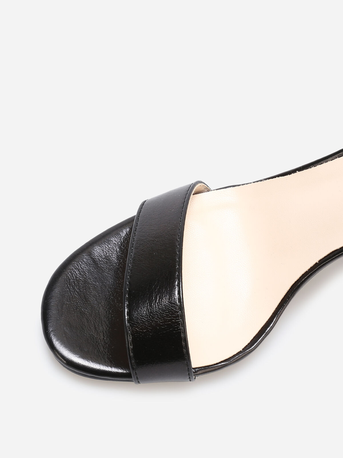 Sandales en simili à effet irisé- Noir