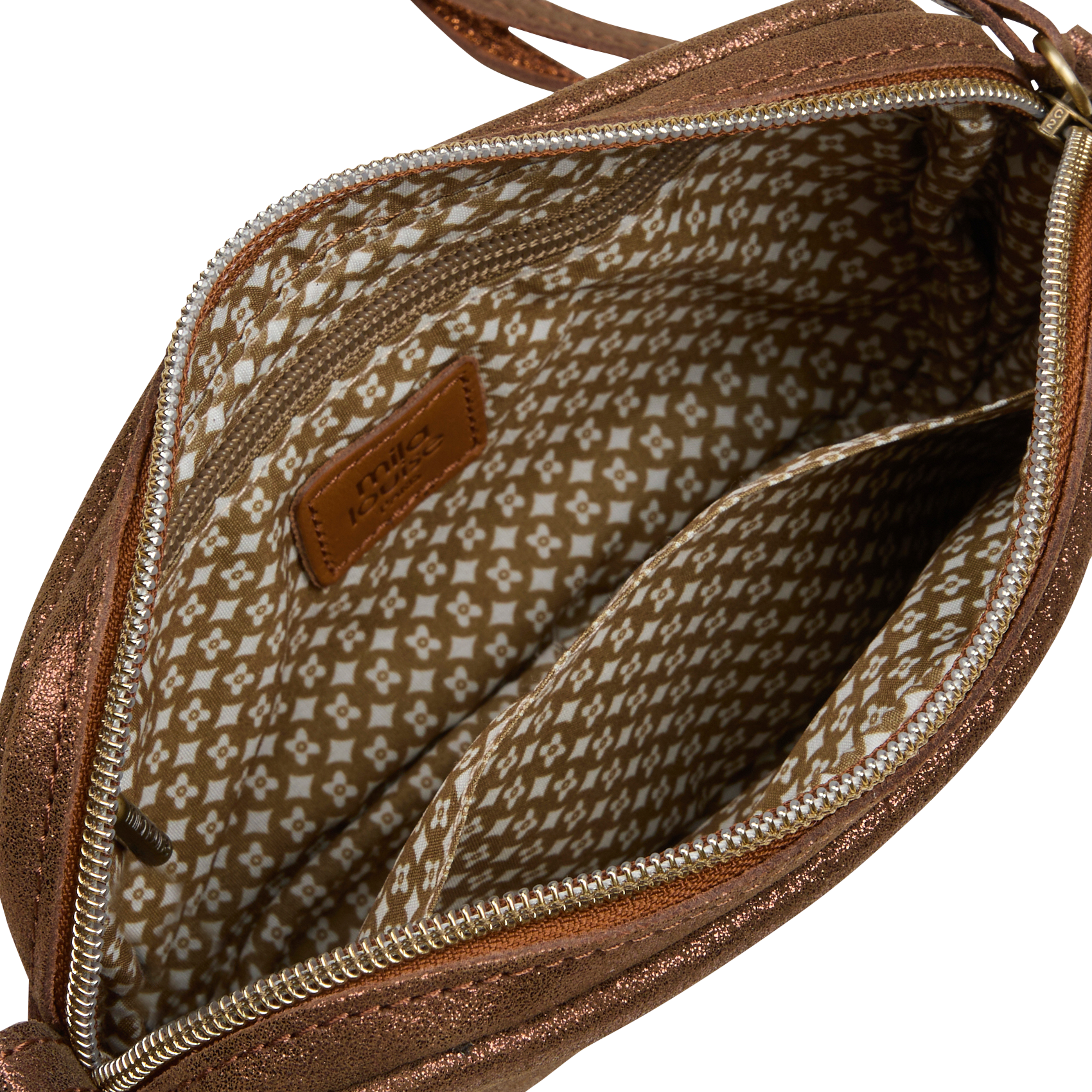 TROTTY - Sac bandoulière en cuir | Marron